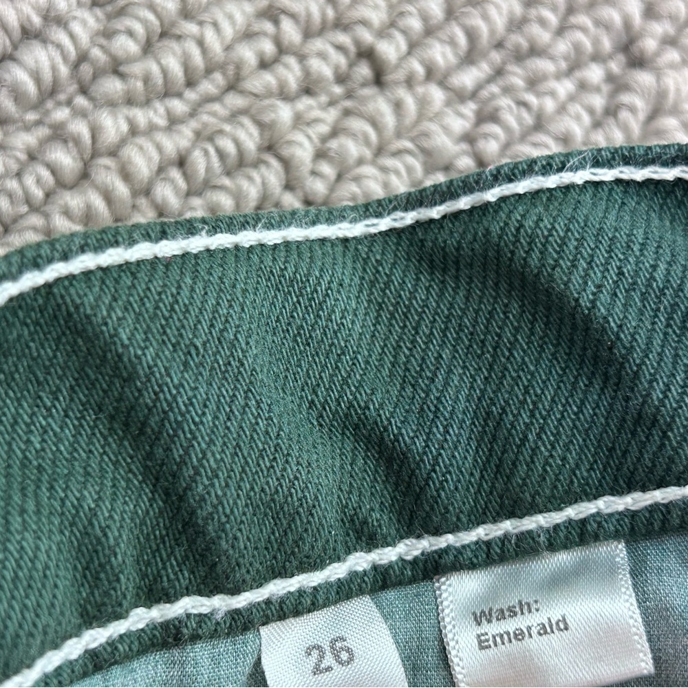 Reformation Cowboy High Rise Straight Jeans Organic Cotton
Emerald Green
Size 26 - Picture 7 of 12
